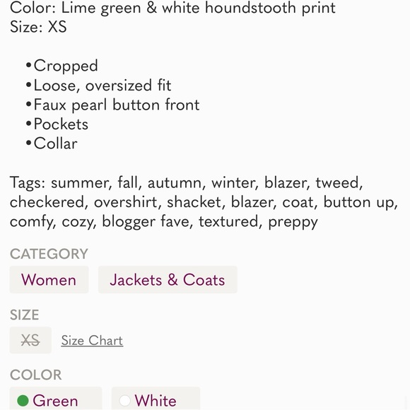 Zara Houndstooth Jacket - Picture 6 of 10